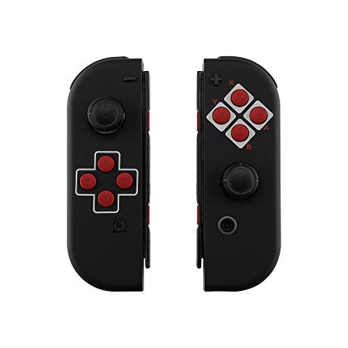 eXtremeRate Carcasa Esmerilada para Nintendo Switch Joy-con, Funda de Agarre de reemplazo Joycon Shell con Botón Completo para Nintendo Switch No Incluye la Carcasa de la Consola (Clásicos NES)