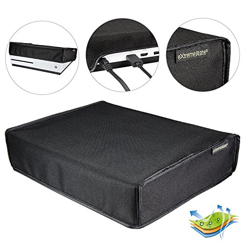 eXtremeRate Guardapolvo para Xbox one S Funda contra el polvo Cubierta Protectora Horizontal para la consola de Xbox one S Diseño de doble capa Corte preciso para puerto de cable de fácil acceso Negro eXtremeRate Guardapolvo para Xbox one S Funda contra el polvo Cubierta Protectora Horizontal para la consola de Xbox one S Diseño de doble capa Corte preciso para puerto de cable de fácil acceso Negro