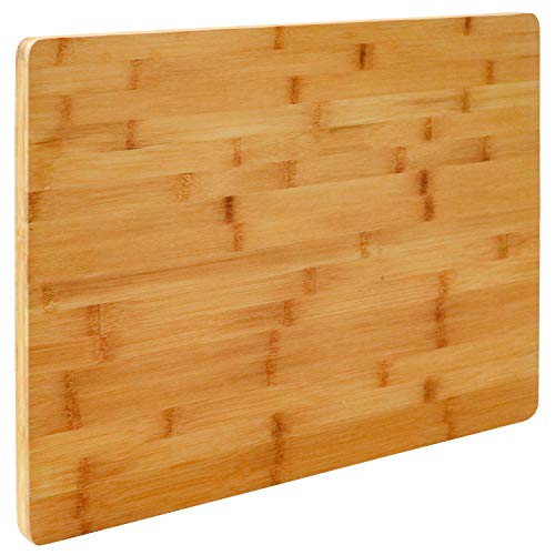 EYEPOWER XL Tabla de Cortar de Bambú 50x35x2cm Tabla de Cocina de Madera