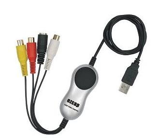 EZCAP.TV 116 - Dispositivo USB de captura y conversión de vídeo (USB 2.0, convierte vídeo y audio de VHS, V8, Hi8, videocámaras, grabadoras de vídeo, reproductores DVD, TV por satélite, etc., captura Xbox 360 y Playstation 3 en PAL 60 color, incluye softw