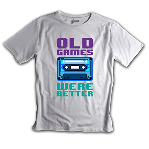 Fanisetas - Camisetas Gaming - Camiseta Old Games were Better (Cassette) (XL)