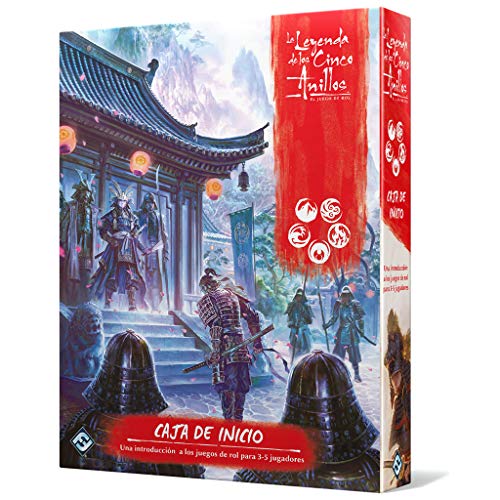 Fantasy Flight Games-La Leyenda de los Cinco Anillos Caja de Inicio, Color (L5R01ES) Fantasy Flight Games-La Leyenda de los Cinco Anillos Caja de Inicio, Color (L5R01ES)