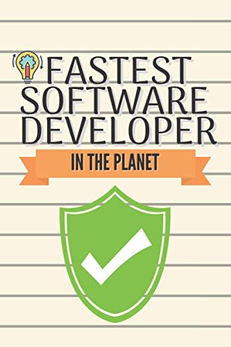 Fastest Software developer: Running journal logbook, Meal planner notebook with grocery list, Meal planner 52 week, software developer gift, 2021 Calendar