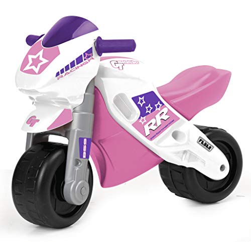 FEBER- Motofeber 2 Racing Girl con Casco, Color Rosa (Famosa 800008174)