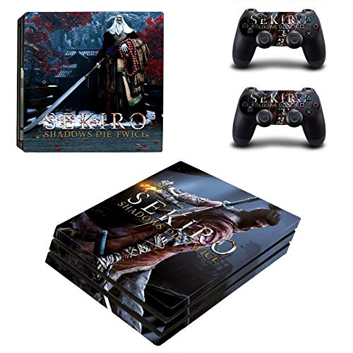 FENGLING Sekiro Shadows Die Twice Ps4 Pro Skin Sticker para Playstation 4 Pro Consola y Controlador Ps4 Pro Sticker Decal