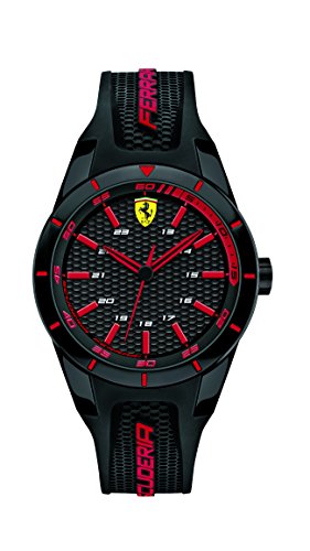 Ferrari 0840004 RedRev - Reloj analógico de pulsera para hombre (cuarzo, correa de silicona) Ferrari 0840004 RedRev - Reloj analógico de pulsera para hombre (cuarzo, correa de silicona)