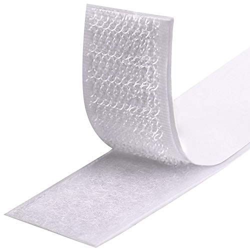 Fesoar 8M Hook y Loop Auto Adhesivo Cinta Rollo Hook y Loop Tape Gancho y Cinta de Lazo 20 mm de ancho (Blanco) Fesoar 8M Hook y Loop Auto Adhesivo Cinta Rollo Hook y Loop Tape Gancho y Cinta de Lazo 20 mm de ancho (Blanco)
