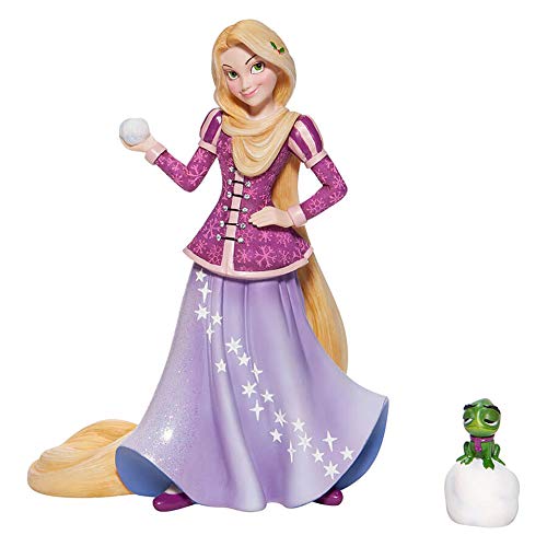 Figura de Rapunzel y Pascal de Enredados, Disney Showcase, Resina, Multicolor, Enesco