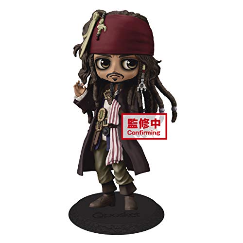 Figura Jack Sparrow Piratas del Caribe Disney Q Posket A 14cm