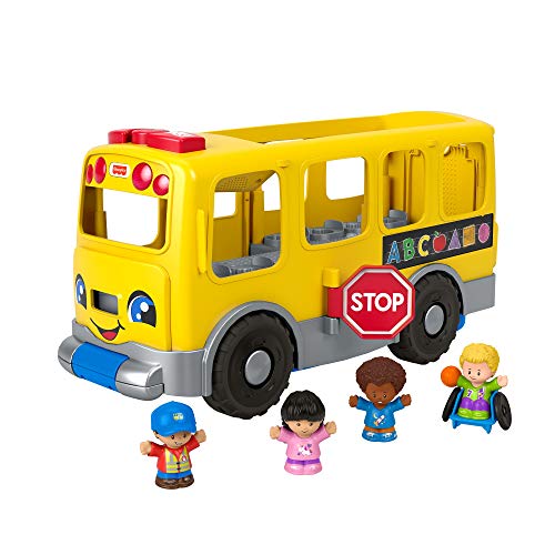 Fisher-Price- Autobús Escolar Amarillo Grande de Little People (Mattel GTL68), (Versión en español) Fisher-Price- Autobús Escolar Amarillo Grande de Little People (Mattel GTL68), (Versión en español)