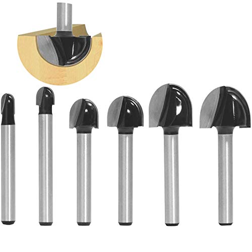flintronic Fresas Set, 6 PCS 1/4" Mango Universal Cortadores Madera de Diámetro de Caña Herramienta de Fresado(6-22mm)| Kit de Herramientas de Carpintería con Caja de Madera para el Hogar y Bricolaje flintronic Fresas Set, 6 PCS 1/4" Mango Universal Cortadores Madera de Diámetro de Caña Herramienta de Fresado(6-22mm)| Kit de Herramientas de Carpintería con Caja de Madera para el Hogar y Bricolaje