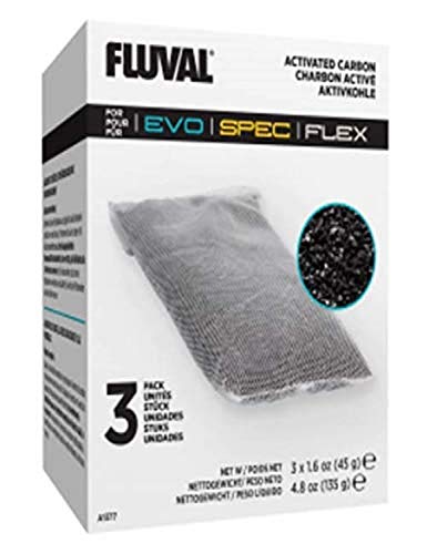 Fluval Carbón para Acuarios Flex y Spec, 3 Unidades Fluval Carbón para Acuarios Flex y Spec, 3 Unidades