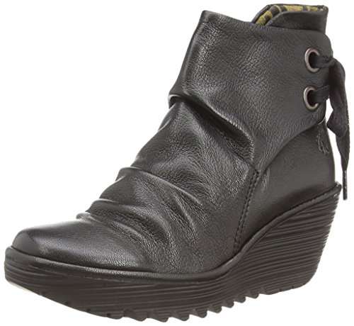Fly London Yama - Botas para mujeres, color negro (black 033), talla 39 EU (6 UK) Fly London Yama - Botas para mujeres, color negro (black 033), talla 39 EU (6 UK)