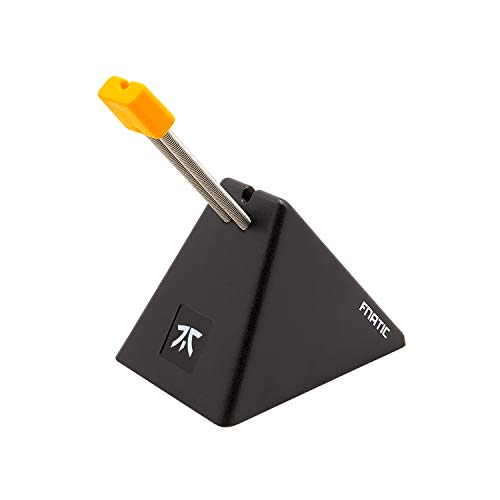 Fnatic Bungee para el ratón Sistema de gestión del Cable para Esports, Soporte del Cable del ratón del Ordenador, Negro/Naranja