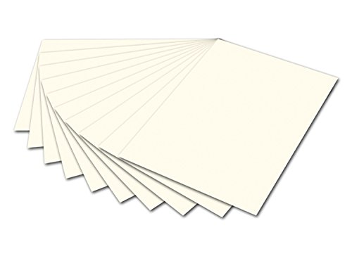 Folia 6101 – Cartón fotográfico, 50 x 70 cm, 10 pliegos, Color Blanco Perla