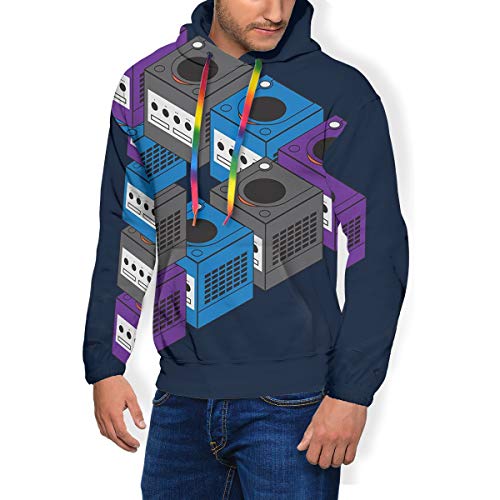 Forever Gaming Game Cube - Sudadera con capucha y bolsillos de terciopelo para hombre