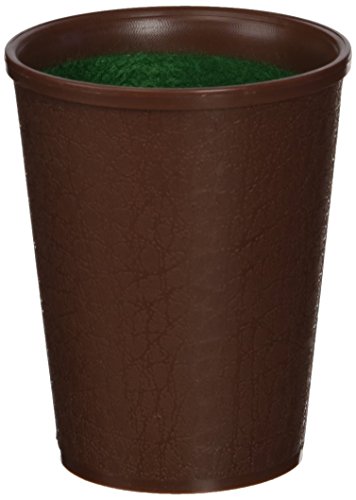 Fournier- Cubilete de plástico Forrado, Color marrón (F06561)