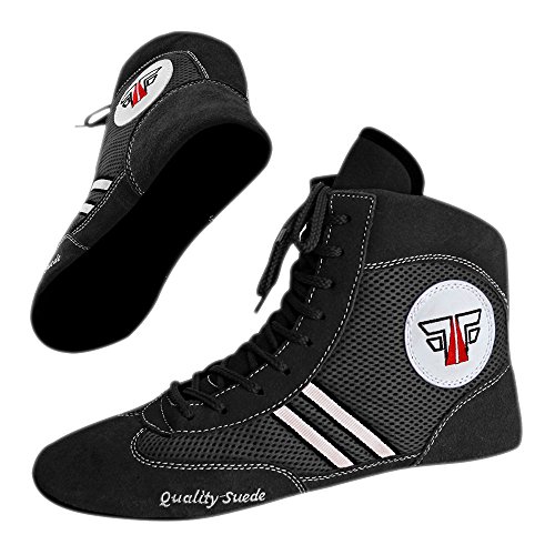 FOX-FIGHT Zapatillas de sambo "Quality Suede", zapatillas de lucha libre, de piel, Negro
, 36
