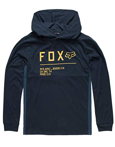 Fox Non Stop Hooded Ls Knit Midnight, Color 329, XL Fox Non Stop Hooded Ls Knit Midnight, Color 329, XL