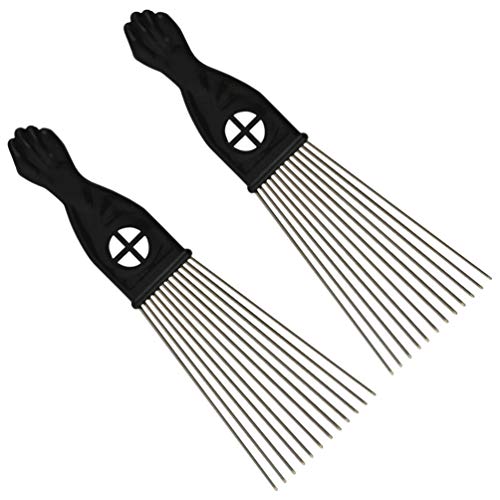 FRCOLOR 2 Piezas Peine de Metal Peine Afro Peine Afro Trenza Peluquería Desenredar Peluca Trenza Peine Peinado Peinado Twist Comb Peinado de Peluquería para Hombres Suministros de Peinado FRCOLOR 2 Piezas Peine de Metal Peine Afro Peine Afro Trenza Peluquería Desenredar Peluca Trenza Peine Peinado Peinado Twist Comb Peinado de Peluquería para Hombres Suministros de Peinado