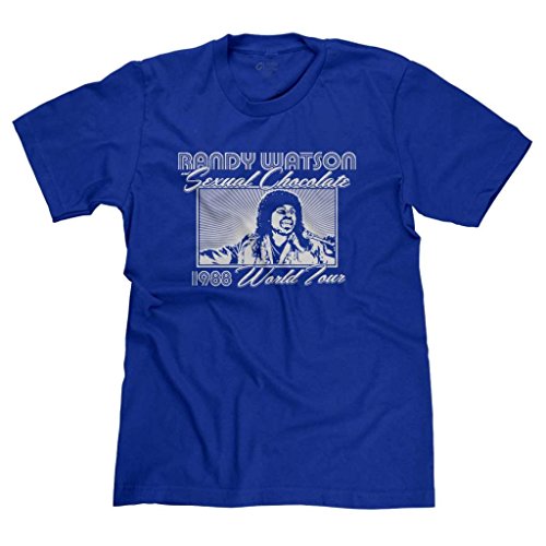 FreshRags Randy Watson - Camiseta para Hombre, Color marrón - Azul - Large