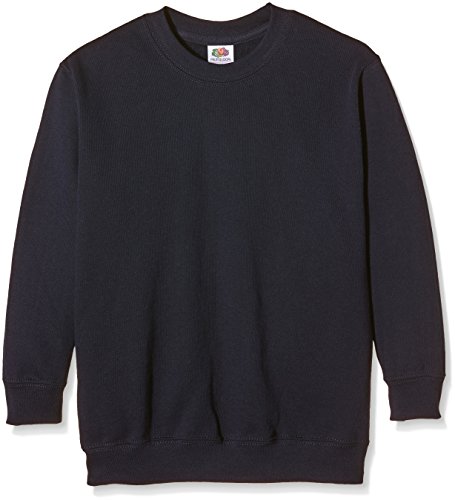Fruit of the Loom, Sudadera Infantil, Azul (Deep Navy), 9-11 Años Fruit of the Loom, Sudadera Infantil, Azul (Deep Navy), 9-11 Años