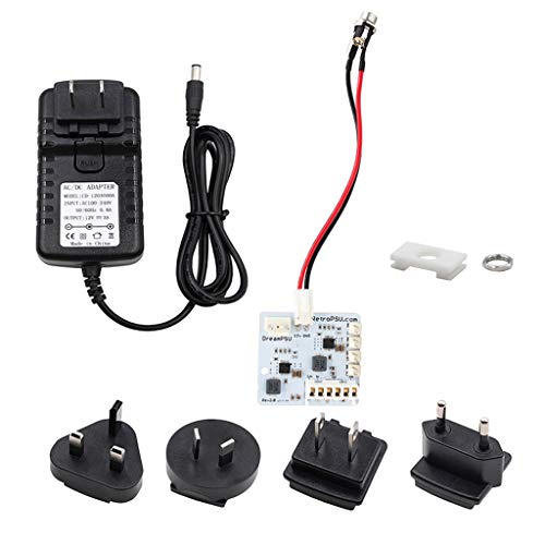 Fuente de alimentación geneic DreamPSU Rev2.0 de 12 V para reemplazar la consola de corriente directa, fuente de alimentación original Fuente de alimentación geneic DreamPSU Rev2.0 de 12 V para reemplazar la consola de corriente directa, fuente de alimentación original