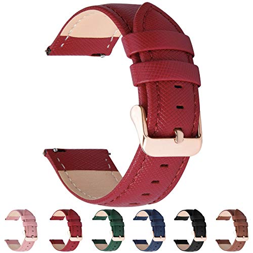 Fullmosa 6 Colores para Correa de Reloj, Cross Piel Correa Huawei Samsung Correa/Banda/Band/Pulsera/Strap de Recambio/Reemplazo 14mm 16mm 18mm 20mm 22mm 24mm,Rojo 18mm Fullmosa 6 Colores para Correa de Reloj, Cross Piel Correa Huawei Samsung Correa/Banda/Band/Pulsera/Strap de Recambio/Reemplazo 14mm 16mm 18mm 20mm 22mm 24mm,Rojo 18mm