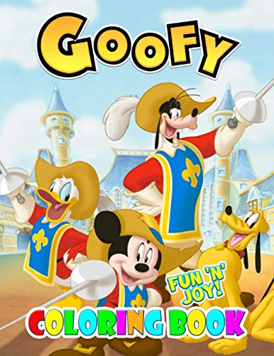 Fun 'N' Joy - Goofy Coloring Book: Cute illustration - Learn and Fun Big Images - For Kids - Stimulate Creativity