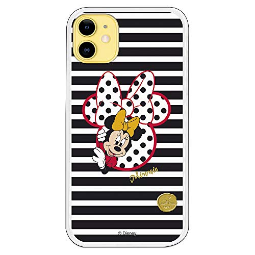 Funda para iPhone 11 Oficial de Clásicos Disney Minnie I Love Shoes para Proteger tu móvil. Carcasa para Apple de Silicona Flexible con Licencia Oficial de Disney.