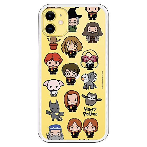 Funda para iPhone 11 Oficial de Harry Potter Personajes Iconos para Proteger tu móvil. Carcasa para Apple de Silicona Flexible con Licencia Oficial de Harry Potter.