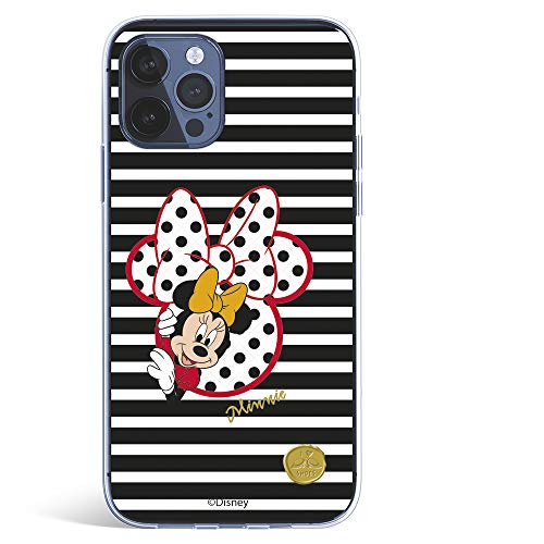 Funda para iPhone 12 Pro MAX Oficial de Clásicos Disney Minnie I Love Shoes para Proteger tu móvil. Carcasa para Apple de Silicona Flexible con Licencia Oficial de Disney.