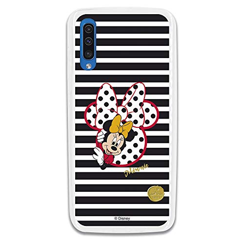 Funda para Samsung Galaxy A70 Oficial de Clásicos Disney Minnie I Love Shoes para Proteger tu móvil. Carcasa para Samsung de Silicona Flexible con Licencia Oficial de Disney.