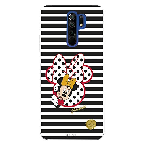 Funda para Xiaomi Redmi 9 Oficial de Clásicos Disney Minnie I Love Shoes para Proteger tu móvil. Carcasa para Xiaomi Redmi 9 de Silicona Flexible con Licencia Oficial de Disney.