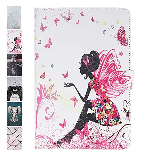 Fundas duras para Tablets Lenovo Tab M10 10.1 Pulgadas con Tapa Libro PU Case Cover Completa Protectora Carcasa de Cuero, Elfo Femenino