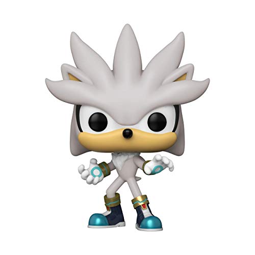 Funko- Pop Games: Sonic 30th-Silver The Hedgehog Figura Coleccionable, Multicolor (51965)
