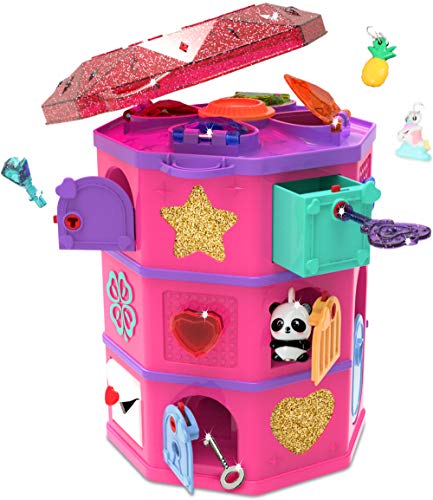 Funlockets S19700 Secret Surprise Escape Game Treasure Hunt Tower, encontrar las joyas, hacer sus propios encantos, emocionante rompecabezas y caja de joyería, edad 6 años más, multi