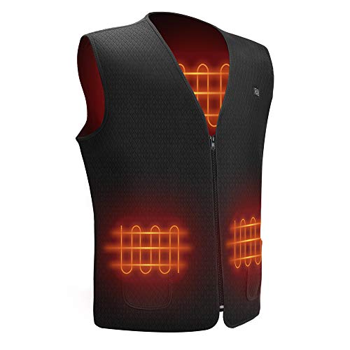 Funria Chaleco Calefactable EléCtrico para Hombres y Mujeres Impermeable Chaleco Calefactado Carga USB Chaleco Calefactable para Ciclismo Escalada Chaleco (XXL) Funria Chaleco Calefactable EléCtrico para Hombres y Mujeres Impermeable Chaleco Calefactado Carga USB Chaleco Calefactable para Ciclismo Escalada Chaleco (XXL)