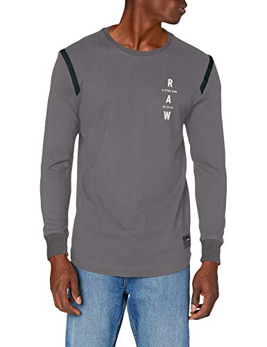 G-STAR RAW Tape Logo Lash Camiseta, Edificio C444-8166, Large para Hombre G-STAR RAW Tape Logo Lash Camiseta, Edificio C444-8166, Large para Hombre