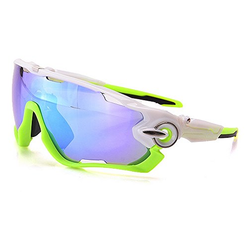 Gafas de sol de playa, Multifuncional de peso ligero de gran tamaño gafas de sol polarizadas Deportes Set 3 piezas objetivos intercambiables UV400 Protección de conducción en bicicleta, correr Pesca G