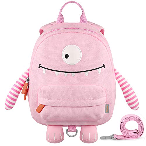 GAGAKU Mochila Infantil 3D Animales Escolar Mochila con Correa de arnés de Seguridad - Rose GAGAKU Mochila Infantil 3D Animales Escolar Mochila con Correa de arnés de Seguridad - Rose