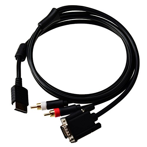 Gam3Gear VGA AV Audio Video Cable con RCA para Sega Dreamcast Gam3Gear VGA AV Audio Video Cable con RCA para Sega Dreamcast