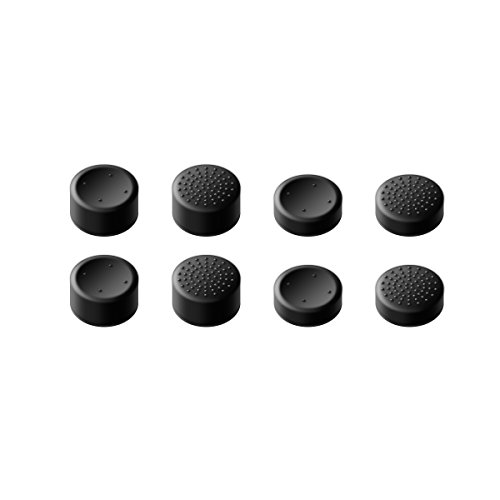 GameSir MasTechBox Thumb Grips para Controlador de Xbox One, Tapas Protectoras para Joysticks Analógicos de Xbox One/Slim Mando, Tapas de Pulgar Mejores para Juegos - Negro (8 Tapas, 4 Pares)