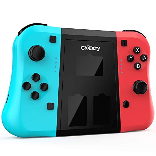 Gamory Mando para Nintendo Switch, Bluetooth Inalámbrico Controladores Inalámbricos para Nintendo Switch Joy Con Joystick de Repuesto para Joycon Controlador Ergonómico L/R Comfort Grip Joypad