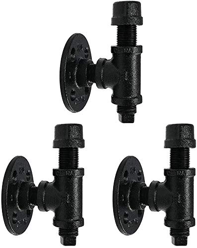 Ganchos para colgar ropa Papel de montaje en pared de hierro rústico toalla del estante de la vendimia metal tubería de hierro montado en la pared de la toalla del sostenedor del estante del rollo Ron Ganchos para colgar ropa Papel de montaje en pared de hierro rústico toalla del estante de la vendimia metal tubería de hierro montado en la pared de la toalla del sostenedor del estante del rollo Ron