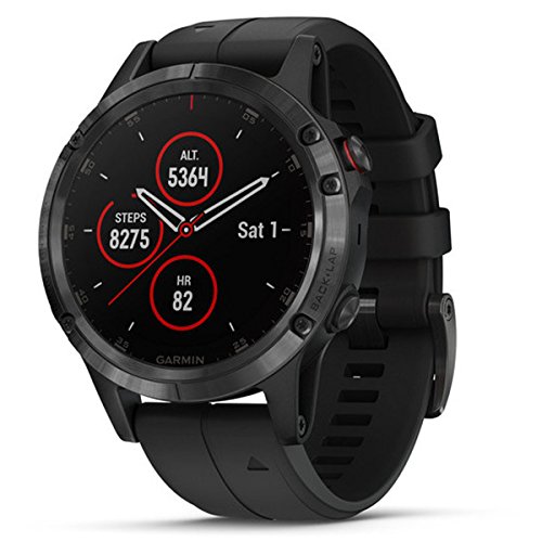 Garmin 010-01988-01 Fenix 5 Plus - Smartwatch, Color Negro