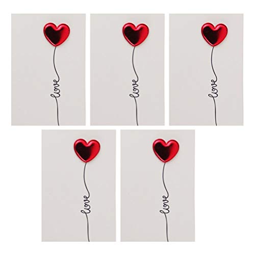Garneck 5 Piezas Tarjetas de Felicitación del Día de San Valentín Tarjetas de Corazón Rojo Postales Regalos para Los Amantes Propuesta de Aniversario de Boda Suministros para Fiestas Garneck 5 Piezas Tarjetas de Felicitación del Día de San Valentín Tarjetas de Corazón Rojo Postales Regalos para Los Amantes Propuesta de Aniversario de Boda Suministros para Fiestas