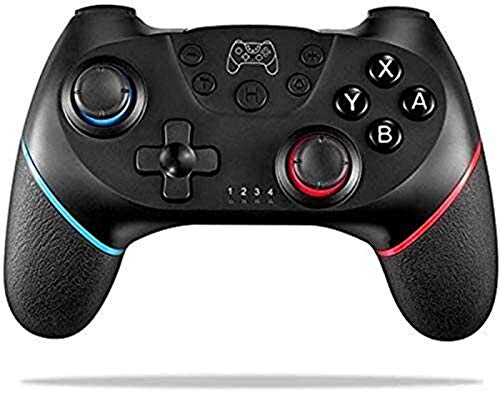 GCX Exquisito Controlador inalámbrico, Joystick de Gamepad Remoto para la Consola de conmutación de Nintendo, admite Ejes de gyro y Sensor de Gravedad Durable (Color : Default)