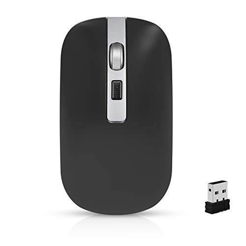 GeekerChip Raton Inalámbrico,Raton Bluetootha a Dos Modos(Bluetooth5.1+2.4G),Ratón Inalámbrico Recargable y Silencioso,800-1200-1600 dpi Ajustable para Computadora,Portátil(Negra) GeekerChip Raton Inalámbrico,Raton Bluetootha a Dos Modos(Bluetooth5.1+2.4G),Ratón Inalámbrico Recargable y Silencioso,800-1200-1600 dpi Ajustable para Computadora,Portátil(Negra)