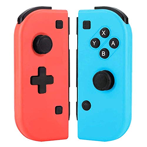 GEEMEE Mando para Nintendo Switch, Wireless Bluetooth Controller Joy con Gamepad Joystick De Reemplazo Rojo y Azul para Nintendo Switch Consola GEEMEE Mando para Nintendo Switch, Wireless Bluetooth Controller Joy con Gamepad Joystick De Reemplazo Rojo y Azul para Nintendo Switch Consola